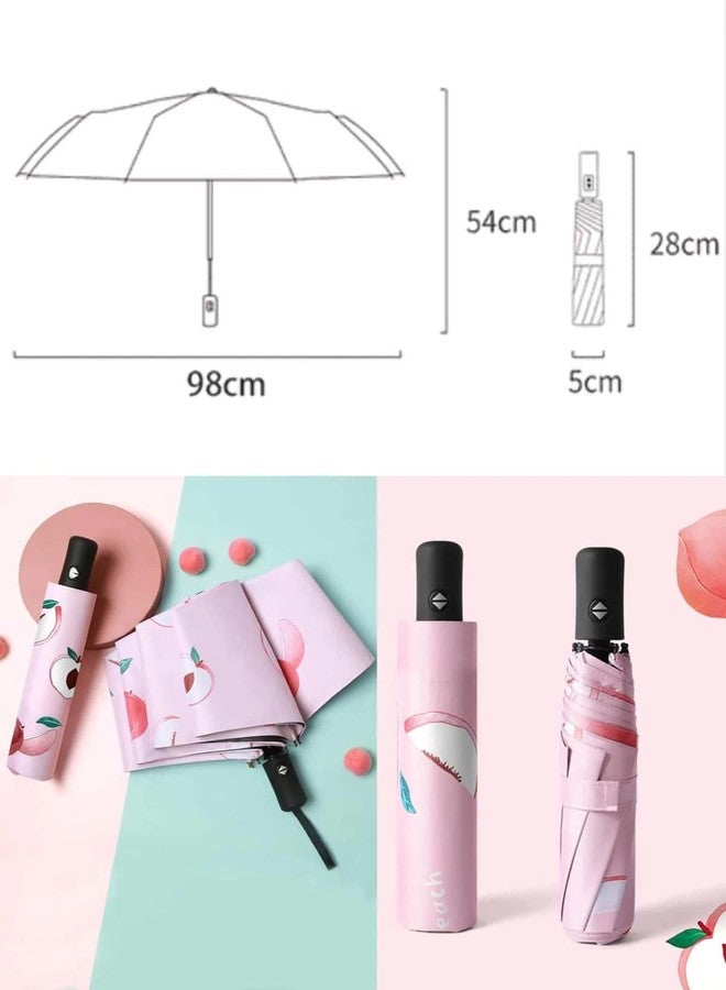 KEKEMI 3 Fold Automatic Sun & Rain Umbrella for Men & Women (Pack of 1) - Image 3